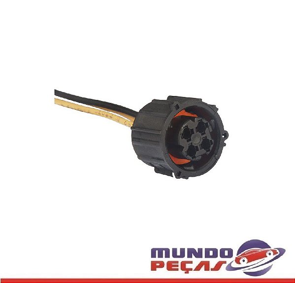 Chicote Modular do Abs Mbb Sensor de Pressão do Óleo Sensor Temperatura Linha Volvo - 4 Vias - Fêmea - Uni
