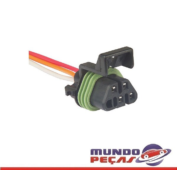 Chicote da Sonda Lambda Spin Cobalt Agile Cruze S-10 Captiva Onix Prisma Sonic - 4 Vias - Fêmea - Uni