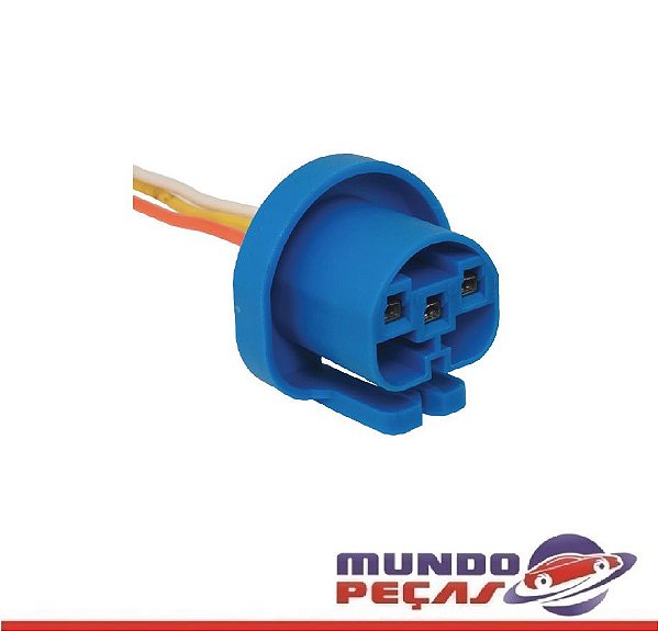 Chicote do Soquete da Lâmpada Hb5 - 3 Vias - Fêmea