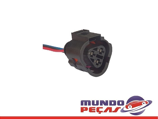 Chicote do Cebolão do Radiador Audi Polo - 3 Vias - Fêmea