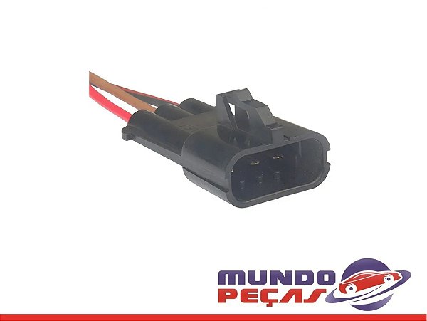 Chicote de Interligação do Motor de Partida Corsa - 3 Vias - Macho