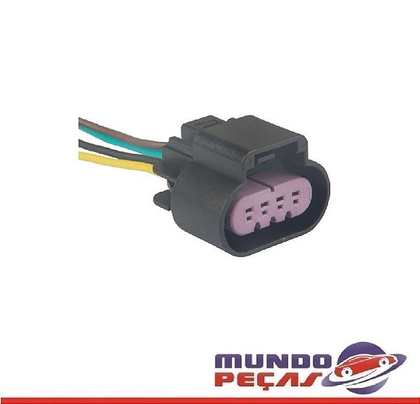 Chicote da Injeção Eletrônica - 4 Vias - Fêmea - Uni