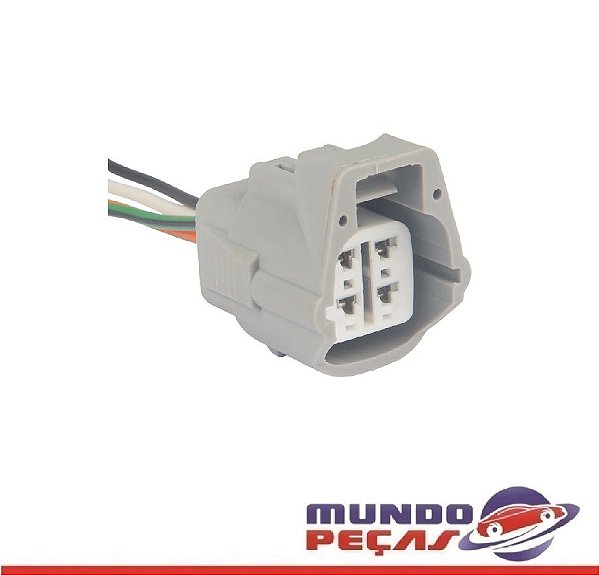 Chicote da Injeção Eletrônica - 4 Vias - Fêmea - Uni