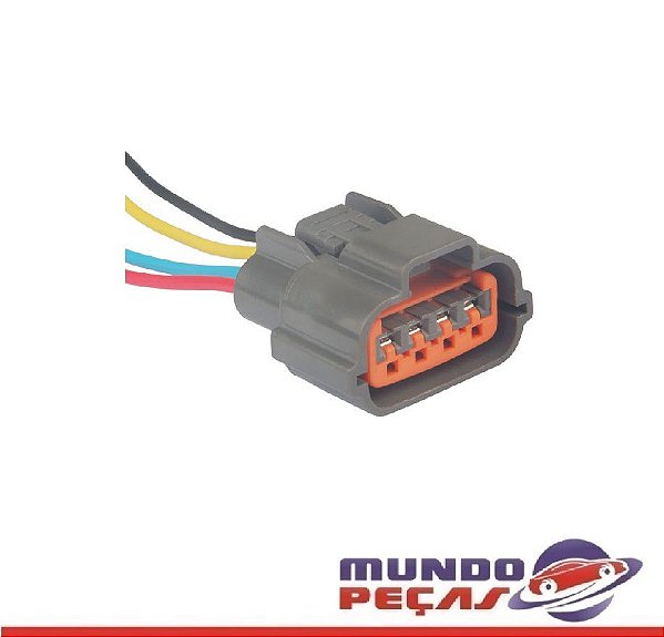 Chicote do Acelerador Eletrônico Nissan Flange do Logan Sandeiro 14/... - 4 Vias - Fêmea - Uni