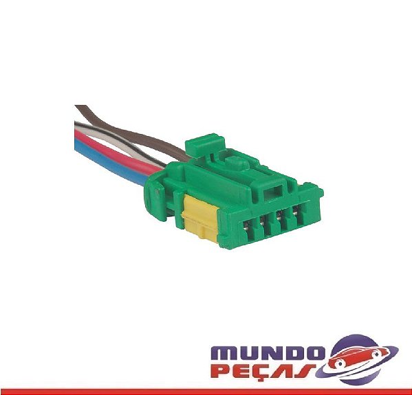 Chicote Luz de Teto Peugeot 207 Interruptor Freio Sadero - 4 Vias - Fêmea - Uni