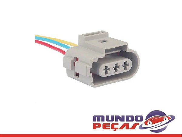 Chicote do Sensor de Rotação Linha Vw - 3 Vias - Fêmea