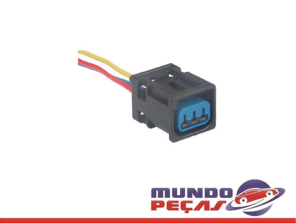 Chicote da Bobina de Ignição Courier Fiesta Ka Eco Sport Mondeo - 3 Vias - Fêmea