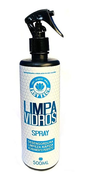 Limpa Vidros E Espelho Spray Desengordurante 500ml Easytech