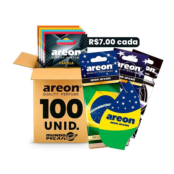 Aromatizante Automotivo Areon 100 UNIDADES