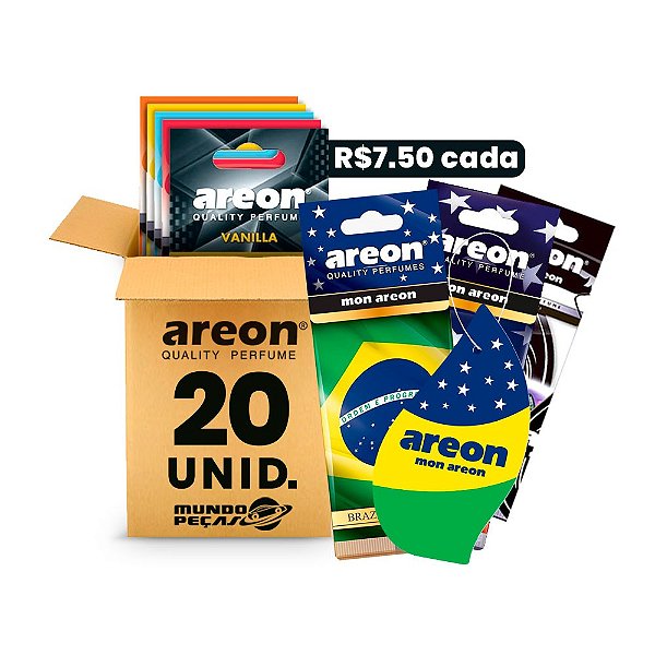 Aromatizante Automotivo Areon 20 UNIDADES