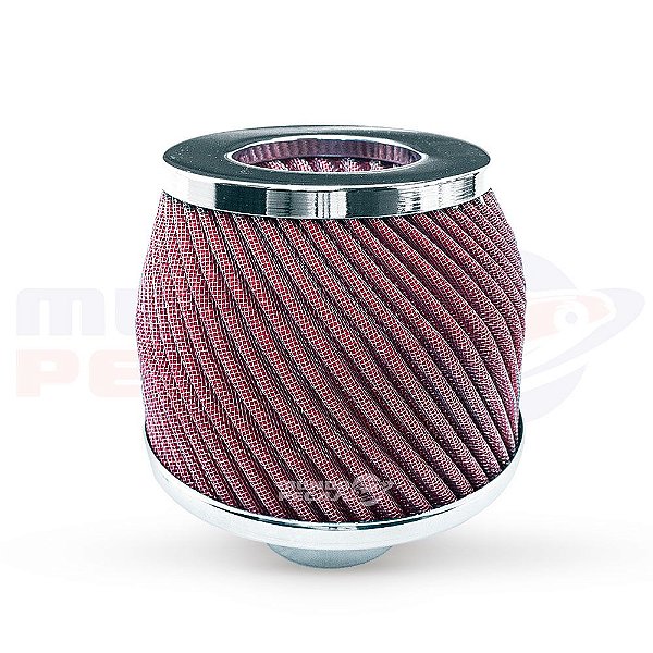 Filtro De Ar Esportivo Monster Duplo Fluxo 62 72mm Vermelho
