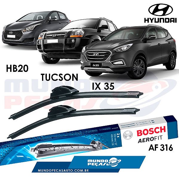 Limpador Parabrisa Hyundai Hb20 Tucson iX35