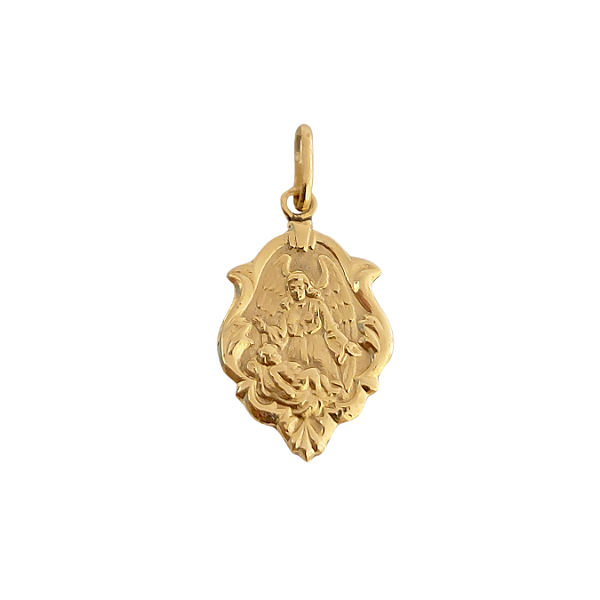 Pingente de ouro amarelo 18k modelo Anjo da Guarda