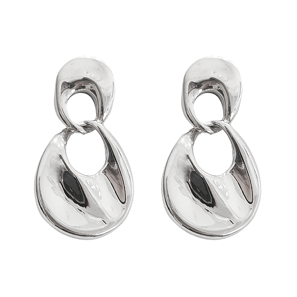 Brinco com balanço 5,3cm de prata 925