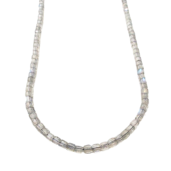 Colar 84cm de pedra natural labradorita