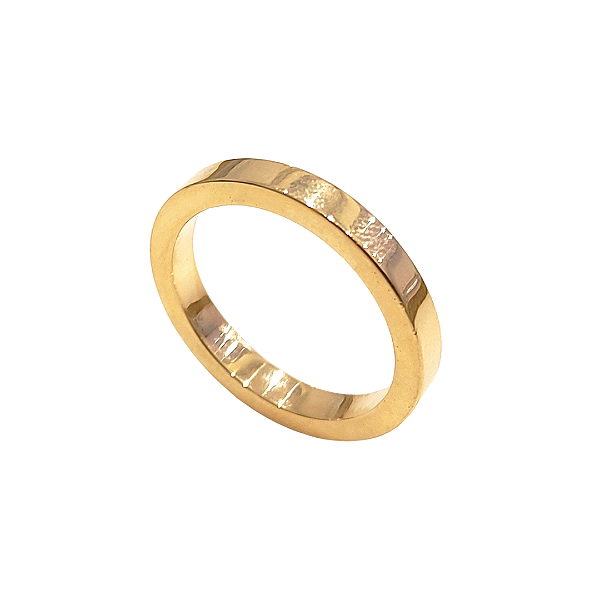 Anel em prata 925 com banho de ouro amarelo 18k