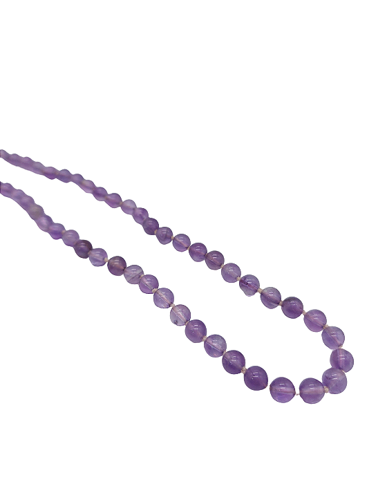 Colar Longo com Pedras de Ametista
