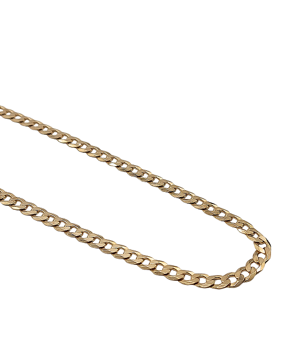 Corrente Grumet de Prata com Banho de Ouro Amarelo