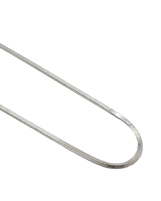 Corrente Rabo de Raposa em Prata 40cm