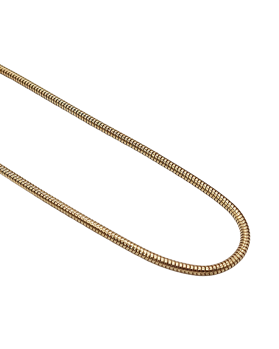 Corrente Rabo de Rato em Prata com Banho de Ouro Amarelo 40cm