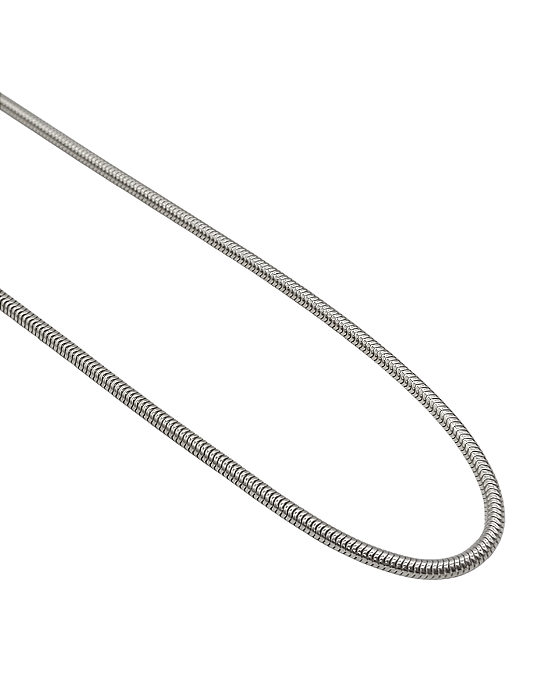 Corrente Rabo de Rato em Prata 45 cm - 3 mm