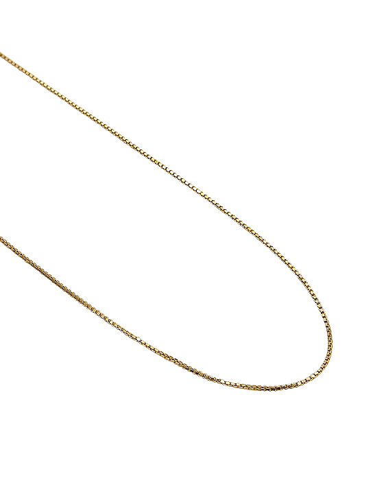 Corrente Veneziana em Prata com Banho de Ouro Amarelo 45cm