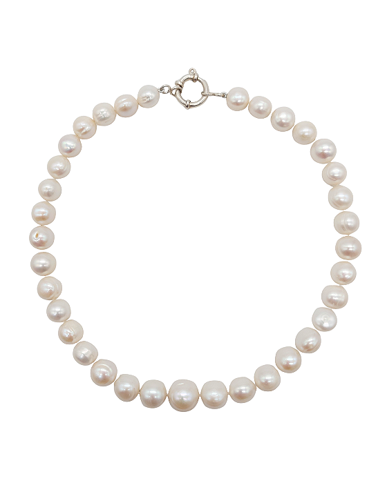 Colar de Pérola Barroca com Fecho Boia