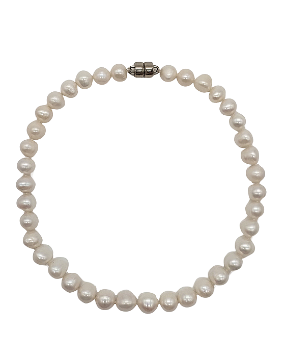 Colar de Pérolas com Fecho de Ímã