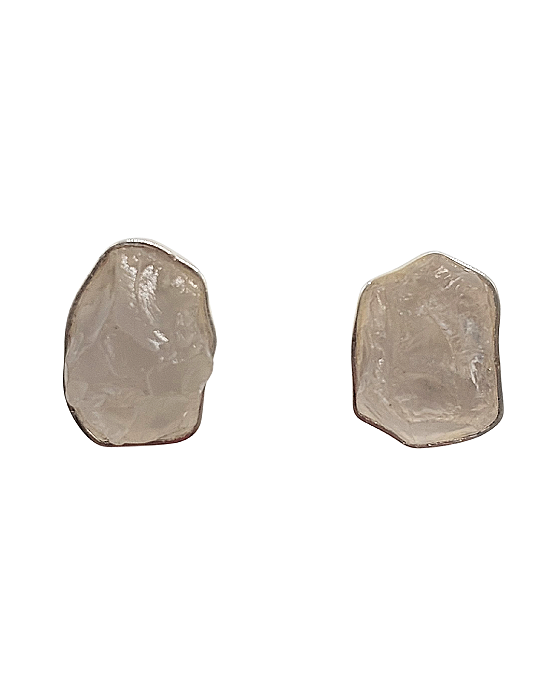 Brinco de Prata com Cristal Bruto