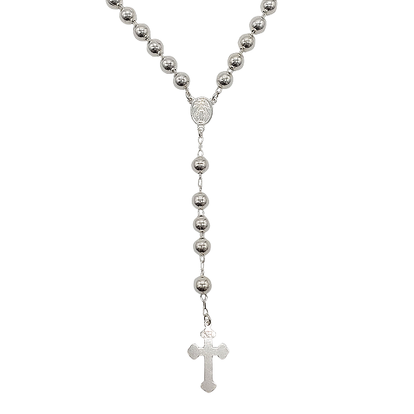 Terço de Prata 102 cm