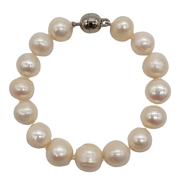 Pulseira de Pérolas com Fecho de Ímã