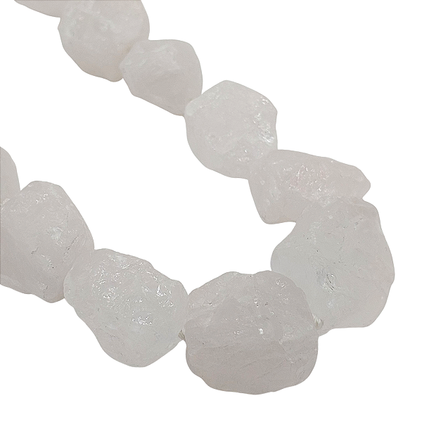 Colar de Cristal Bruto com Fecho Boia