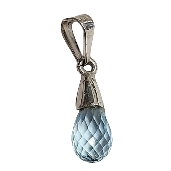 Pingente em Prata com Topazio Gota