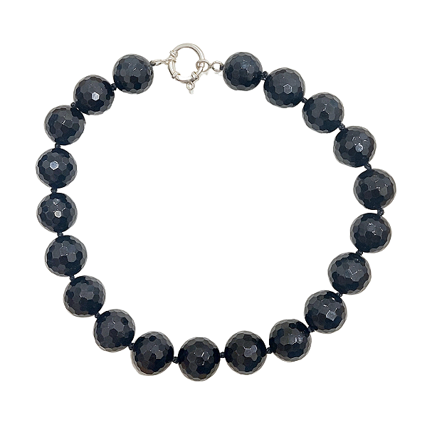 Colar de Pedra Onix Facetada