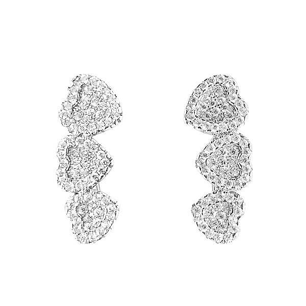 Brinco earcuff modelo coração