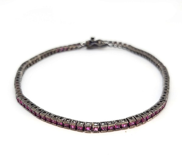 Pulseira riviera com zirconias