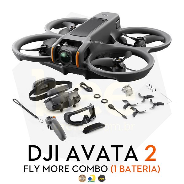 Drone DJI Avata 2 Combo (1 Bateria) Anatel BR