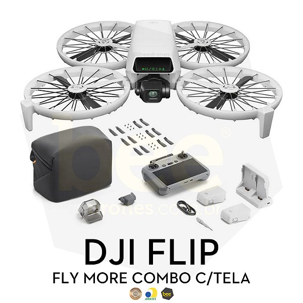 Drone DJI Flip Fly More Combo c/ Tela  (DJI RC 2) Versão Nacional