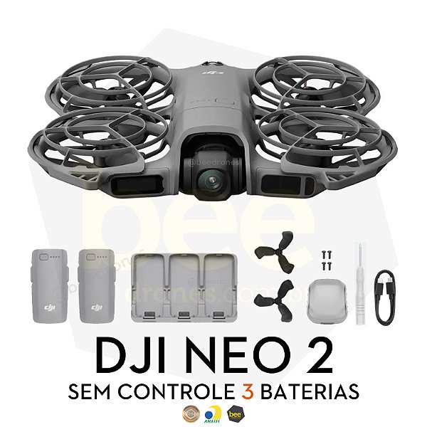 Drone DJI Neo 2 (Sem Controle) 3 Baterias - BR Anatel