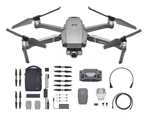 Drone DJI Mavic 2 Zoom (BR) - Fly More Combo Anatel