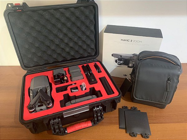 Drone Dji Mavic 2 Zoom (BR) + Fly More Combo + Case Rígido - Anatel (Seminovo)