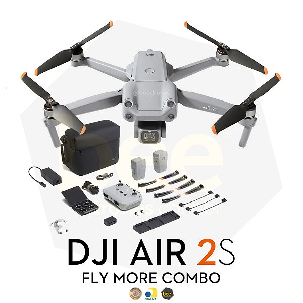 Drone DJI Air 2S (BR) - Fly More Combo Anatel