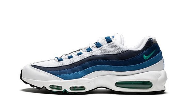 air max 95 branco e azul