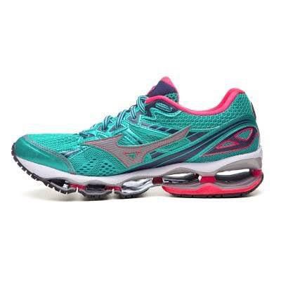 TÊNIS MIZUNO WAVE VIPER 2 VERDE E ROSA l Outlet Brothers - Brothers Outlet