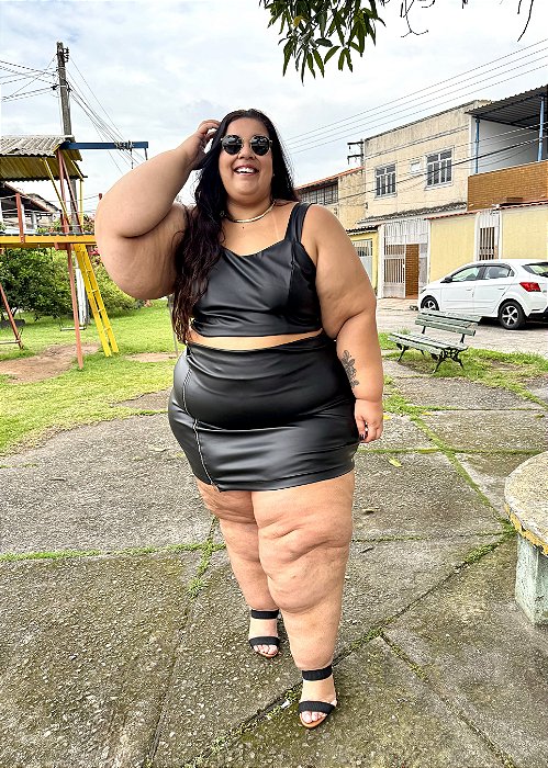 Cropped Couro Plus