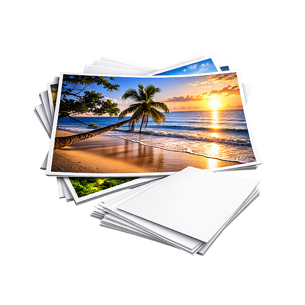 Papel Fotográfico A4 Glossy Brilhante 180g Pacote Com 50 Folhas