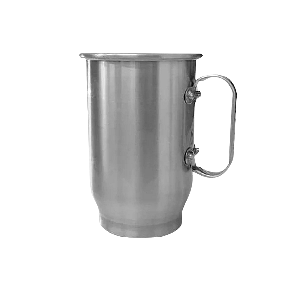 Caneca De Chopp De Aluminio 600ml Natural Para Sublimação (19-5)