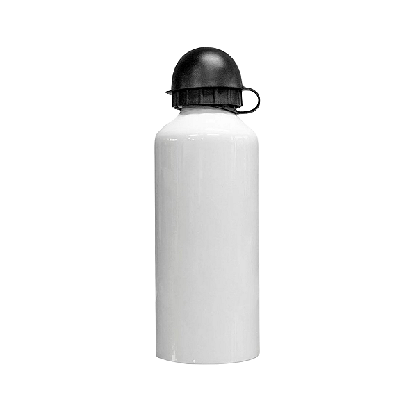 Garrafa Alumínio Squeeze Branca Tampa Bola Para Sublimação 600ml Jkb (J10011)