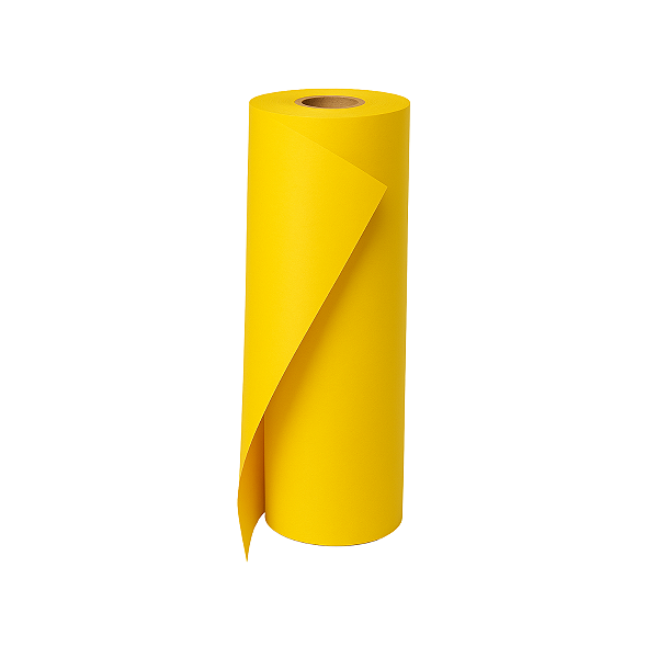 Bobina Papel Sulfite Amarelo Para Plotter 610MMX50M 75G X2P
