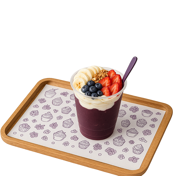 Papel Anti-Gordura Personalizado 30X60X56G 100 Folhas (Para Alimentos)
